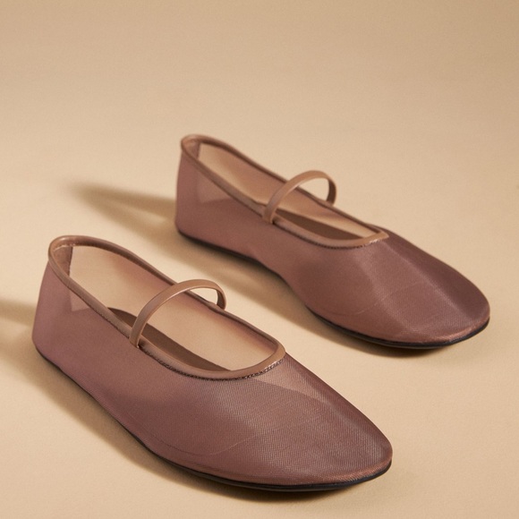 Jeffrey Campbell Brown Mesh Flats - Picture 2 of 2